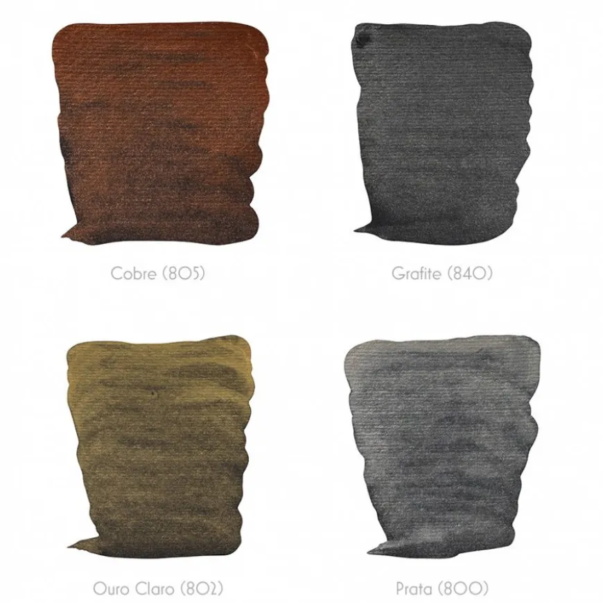Aguarela em Tubo Extrafina Cores Metálicas Rembrandt