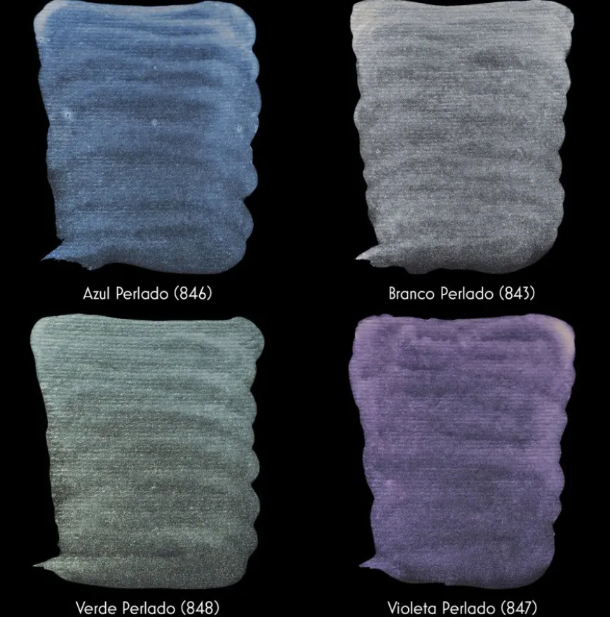 Aguarela Extrafina em Pastilha Cores Perladas Rembrandt