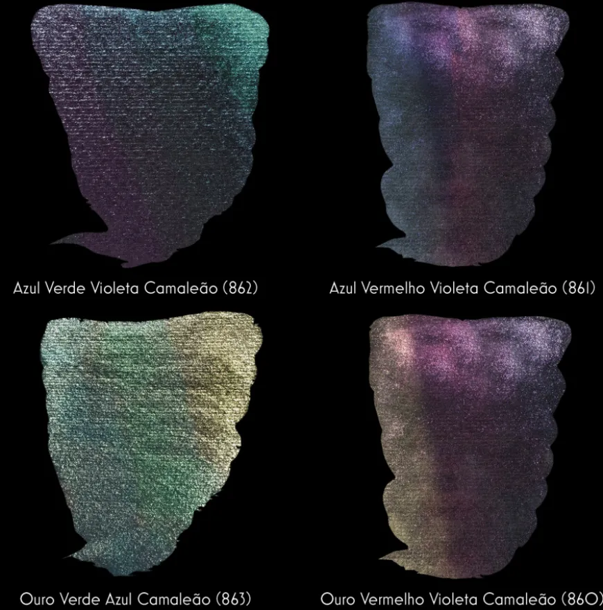 Aguarela Extrafina em Pastilha Cores Camaleão Rembrandt