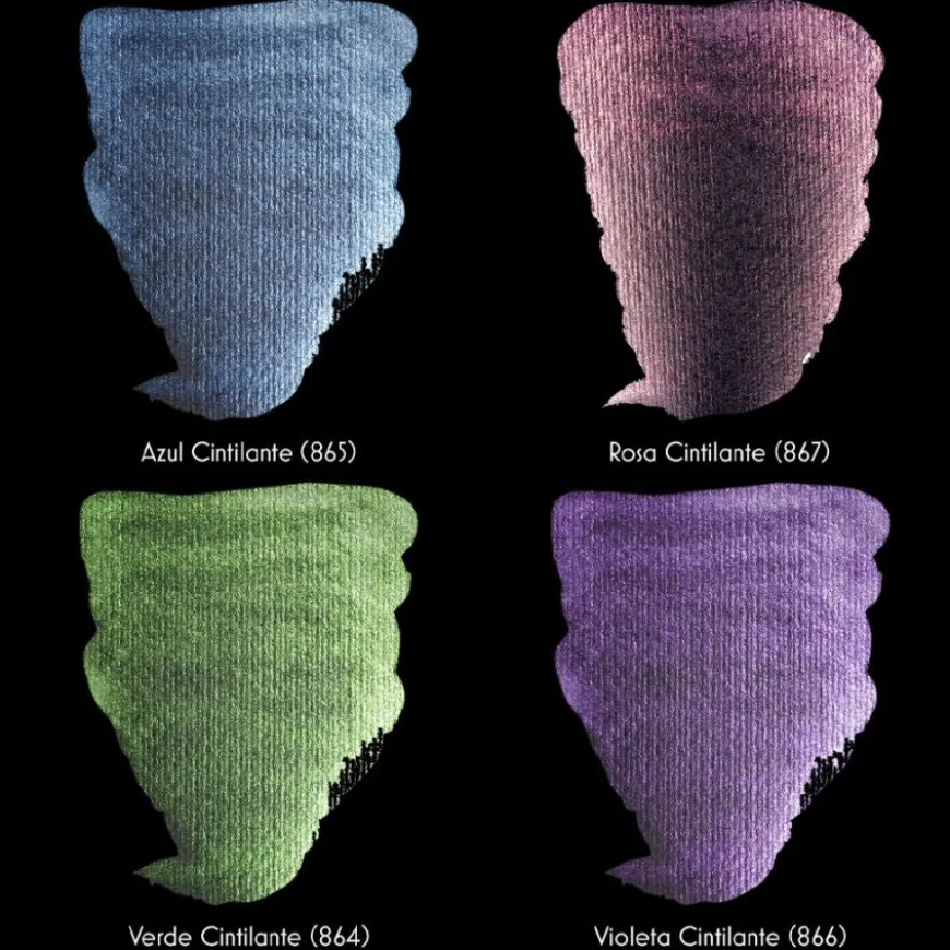Aguarela Extrafina em Pastilha Cores Cintilantes Rembrandt