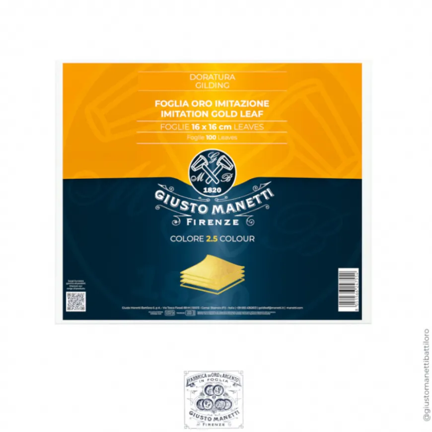 Blister Folhas de Ouro Imitação Manetti