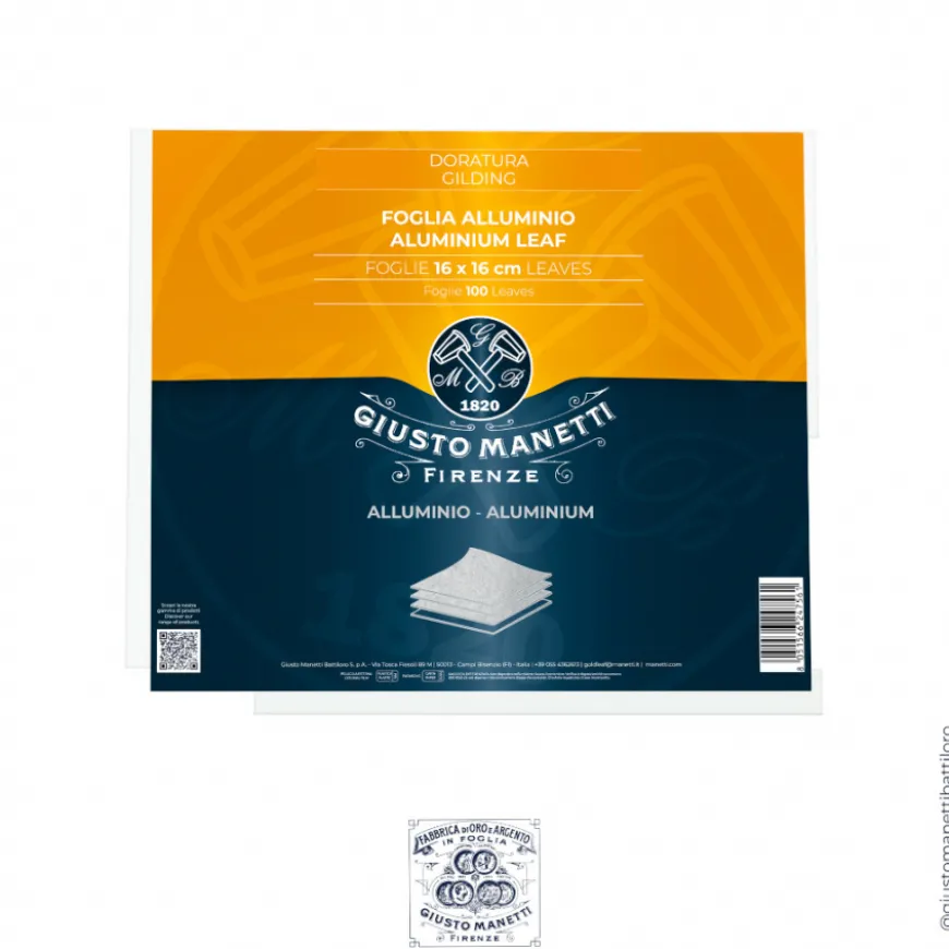 Blister Folhas Prata Imitação Manetti