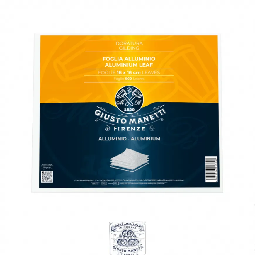 Blister Folhas Prata Imitação Manetti