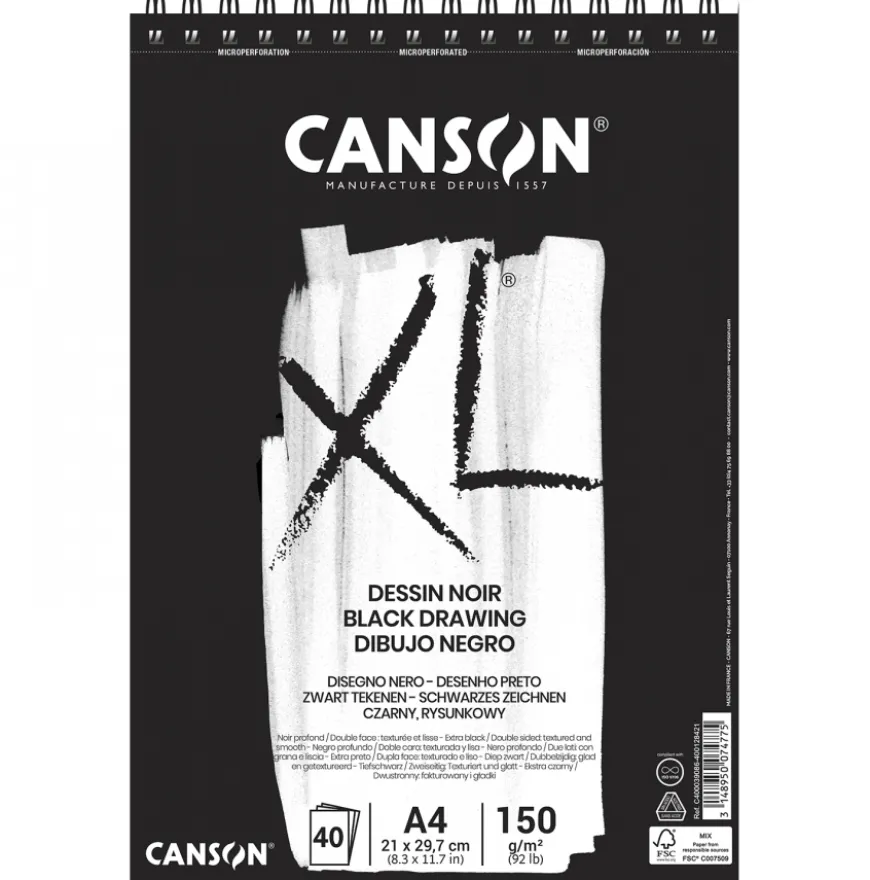 Bloco Canson XL Preto