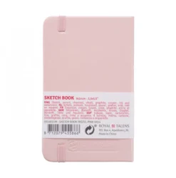 Bloco de Esboço Rosa Pastel Art Creation