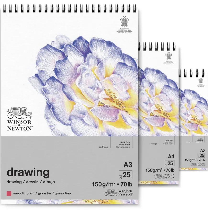Bloco Desenho Espiral Winsor & Newton - Grão Fino