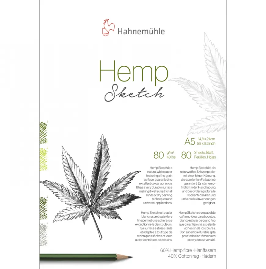 Bloco Hemp Sketch Hahnemühle