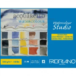Bloco MAXI Watercolour Studio Fabriano - Grão Fino 300gr
