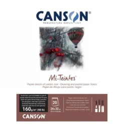 Bloco Mi-Teintes Preto Canson