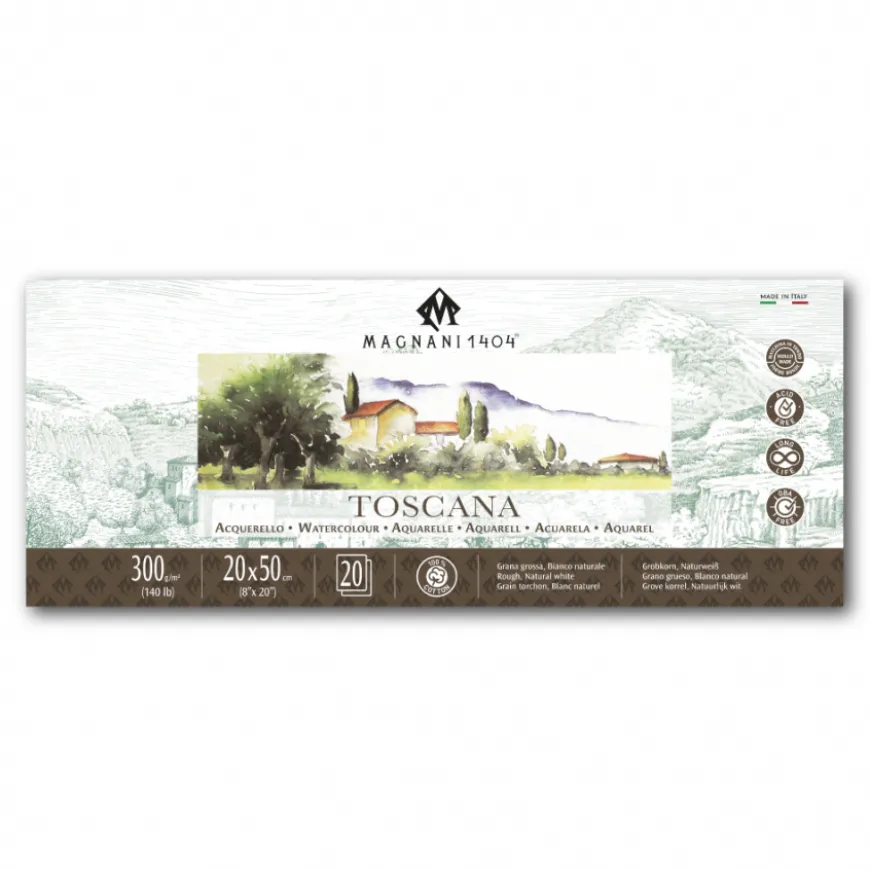 Bloco Papel Aguarela Toscana Magnani