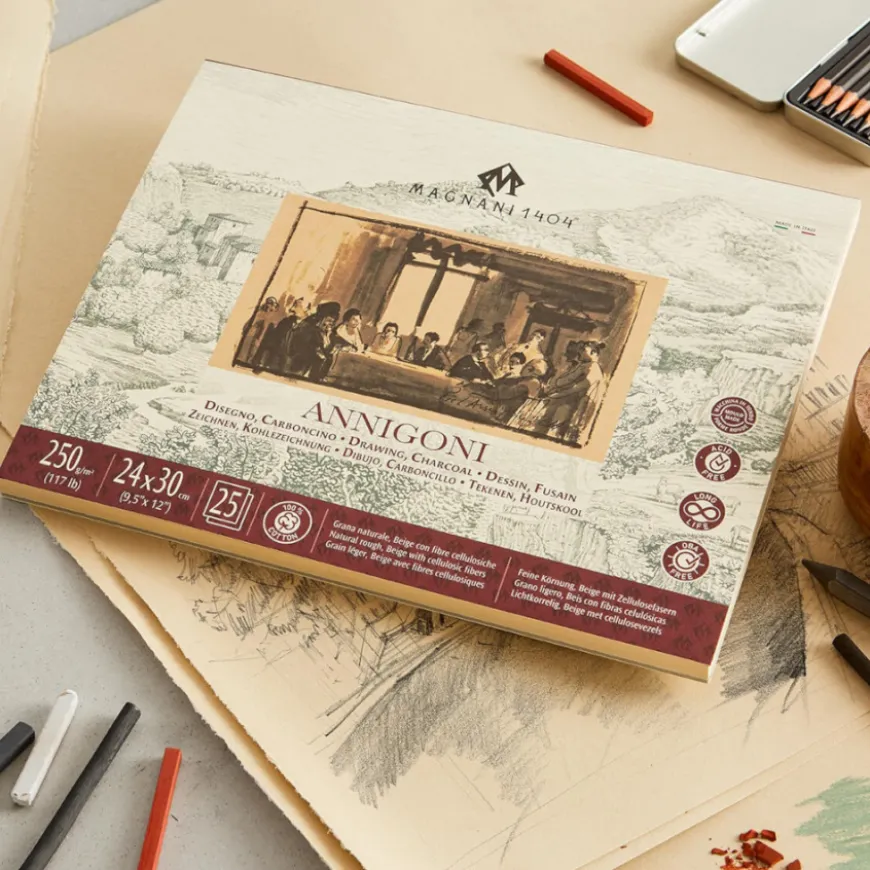 Bloco Papel Desenho Annigoni Magnani