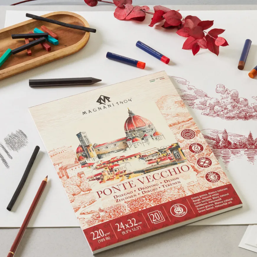Bloco Papel Desenho Ponte Vecchio Magnani