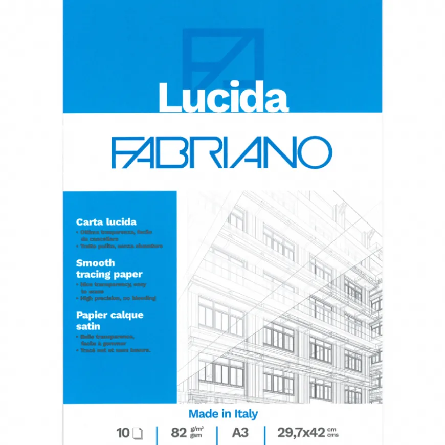 Bloco Papel Vegetal Lucida Fabriano
