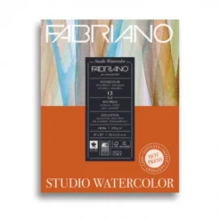 Bloco Studio Watercolor Fabriano - Grão Acetinado