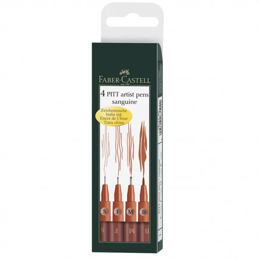 Bolsa Marcadores Monocromáticos Pitt Artist Pen Faber-Castell