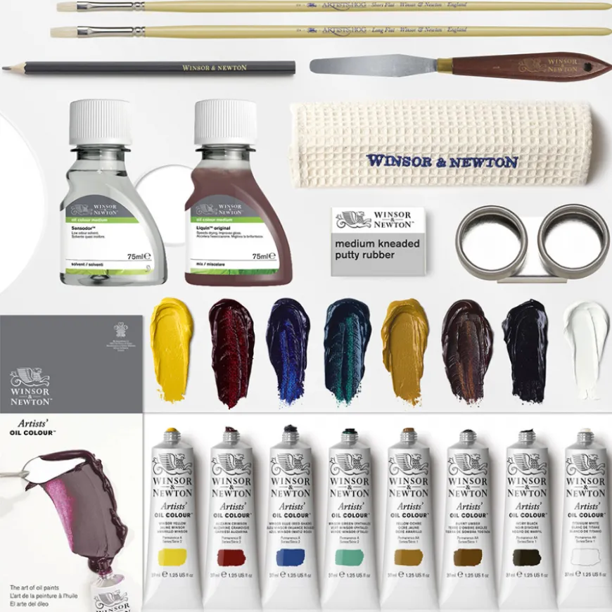 Caixa Bambu Óleo Artists Winsor & Newton