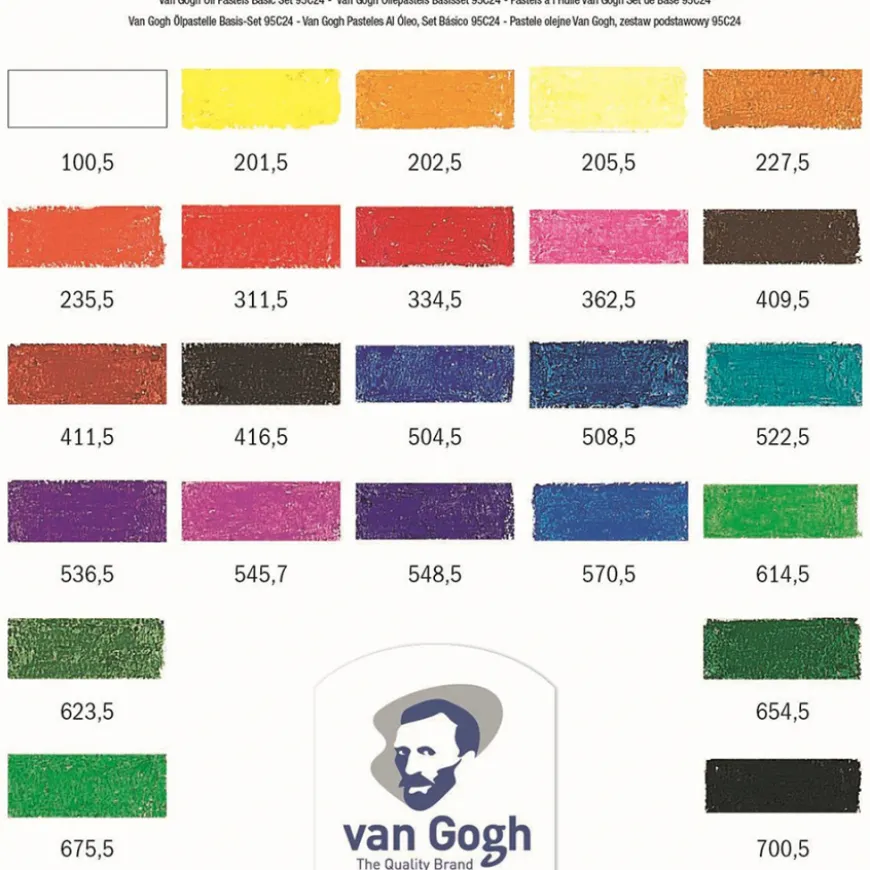 Caixa Básica de Pastéis a Óleo Van Gogh