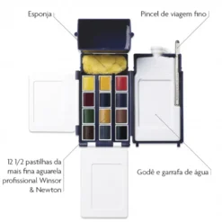 Caixa Campo Aguarela Profissional Winsor & Newton