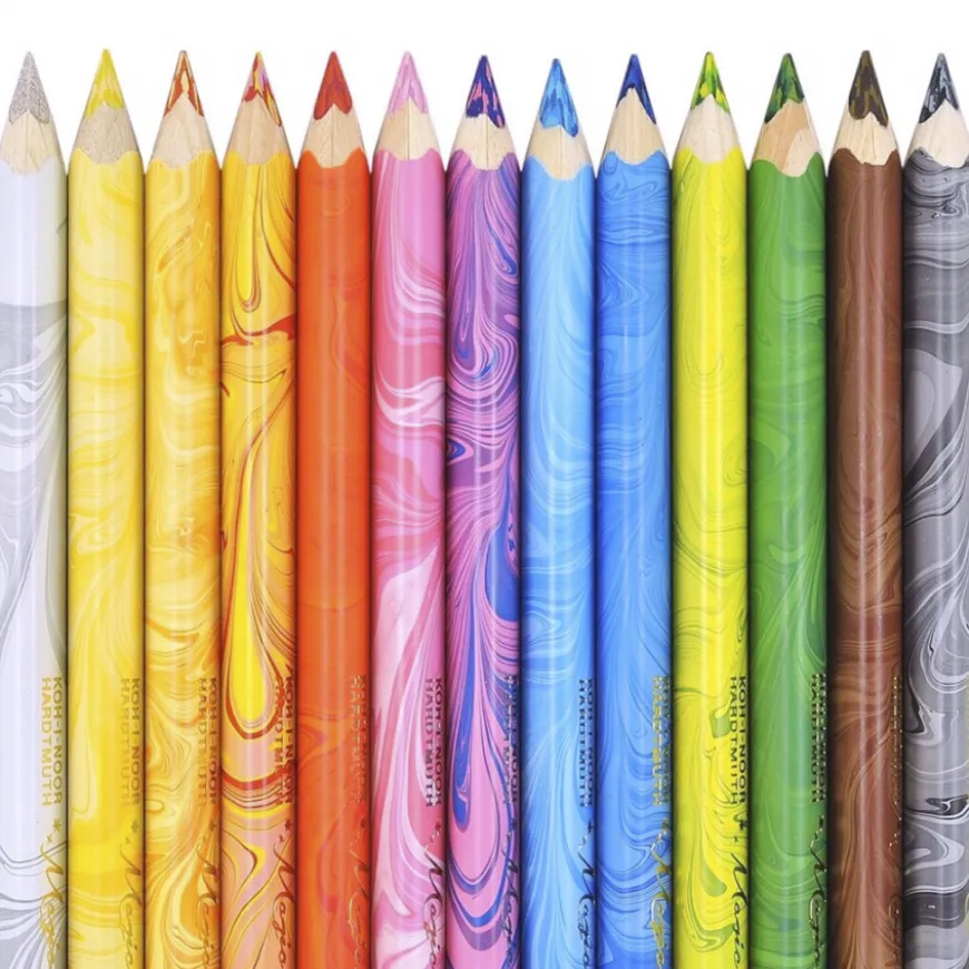 Caixa Cartão Lápis Multicolor Triangulares Magic Koh-I-Noor