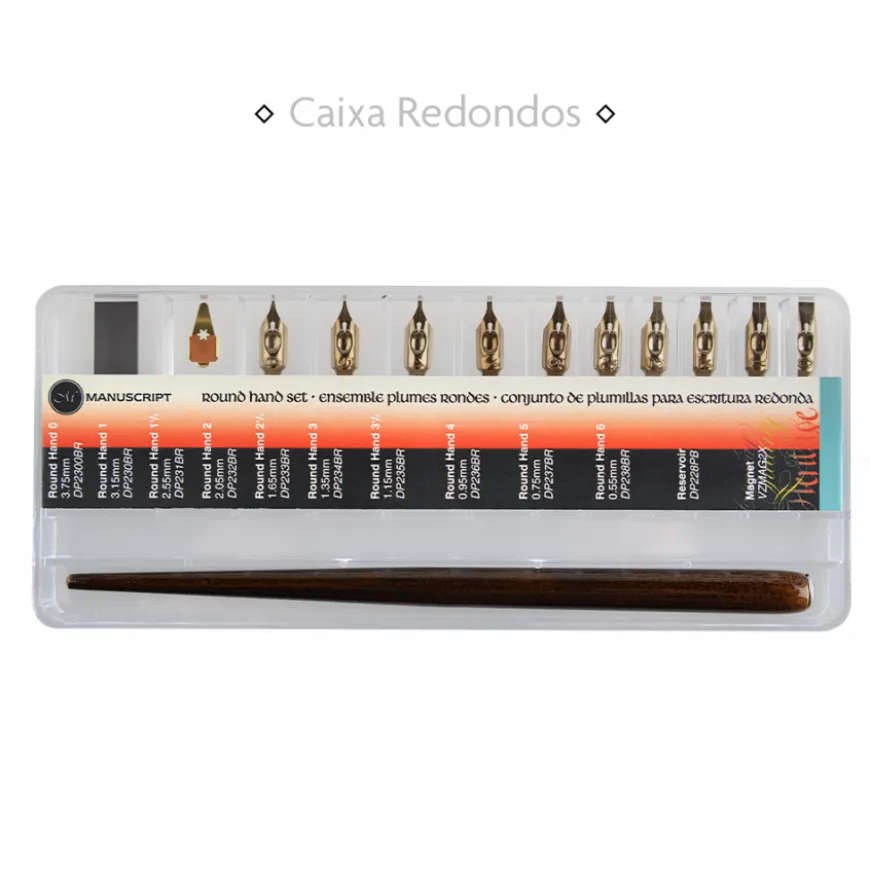 Caixa com 11 Aparos Leonardt Manuscript