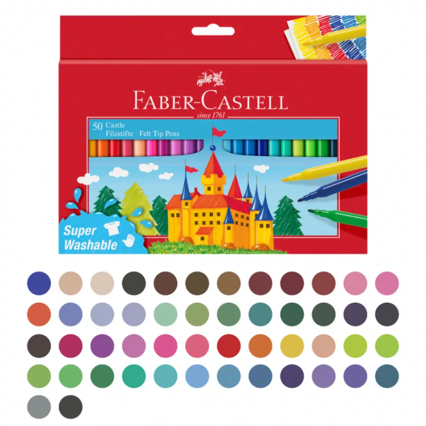 Caixa com Marcadores Faber-Castell
