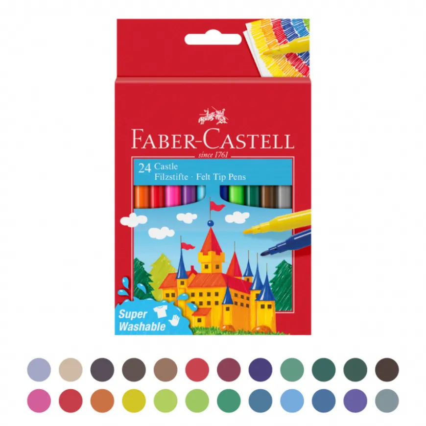 Caixa com Marcadores Faber-Castell