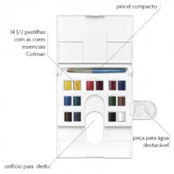 Caixa Compacta de Aguarela Cotman Winsor & Newton