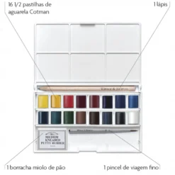 Caixa de Bolso Deluxe Aguarela Cotman Winsor & Newton