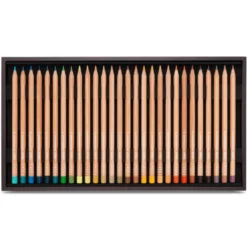 Caixa de Madeira com Lápis de Cor Luminance 6901 Caran D'Ache