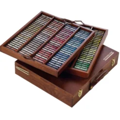 Caixa de Madeira "De Luxe" Pastel Seco L´Ecu Sennelier