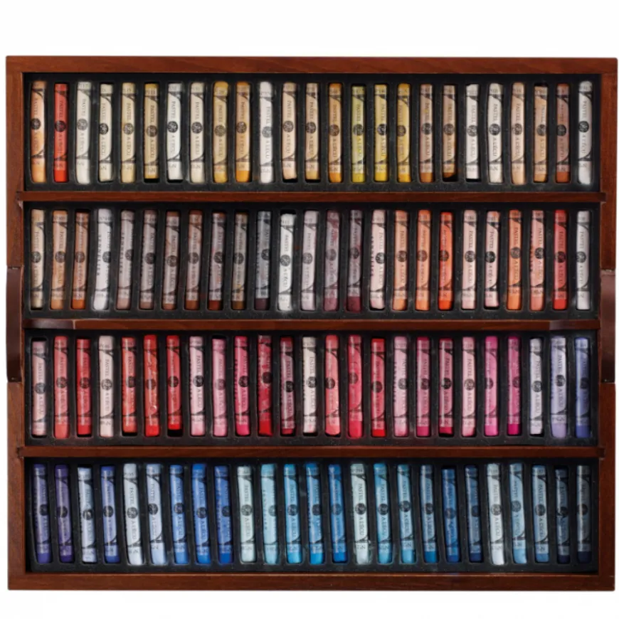 Caixa de Madeira "De Luxe" Pastel Seco L´Ecu Sennelier