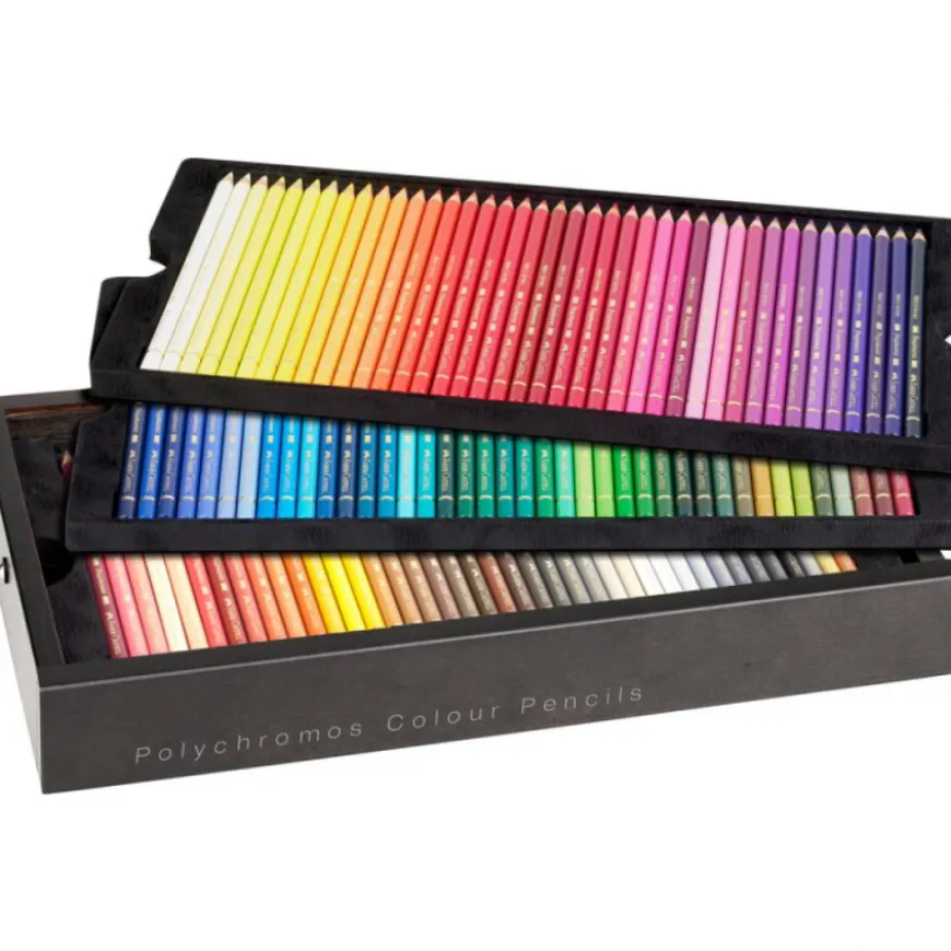 Caixa de Madeira Edição Especial Lápis Polychromos Faber-Castell