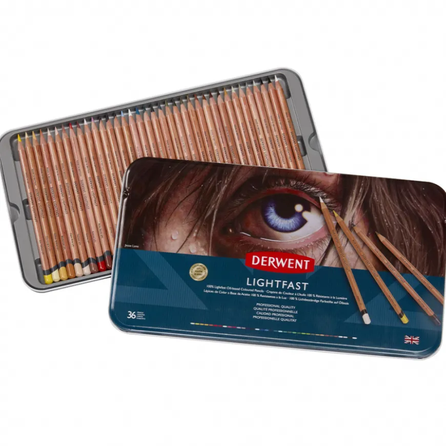 Caixa de Metal Lápis Lightfast Derwent