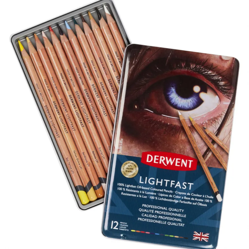 Caixa de Metal Lápis Lightfast Derwent