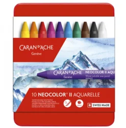 Caixa Lápis Cera Aguarelável Neocolor II Caran D´Ache