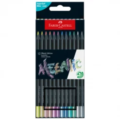 Caixa Lápis Cores Metálicas "Black Edition" Faber-Castell