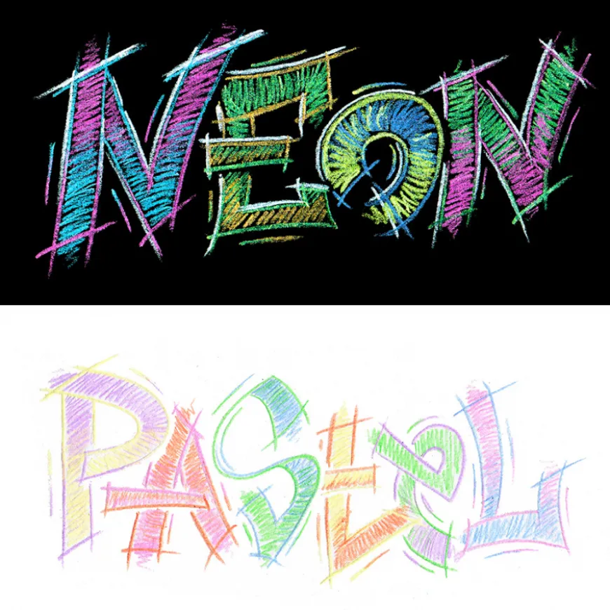 Caixa Lápis de Cor Pastel e Neon "Black Edition" Faber-Castell