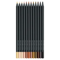 Caixa Lápis de Cor Tons de Pele "Black Edition" Faber-Castell