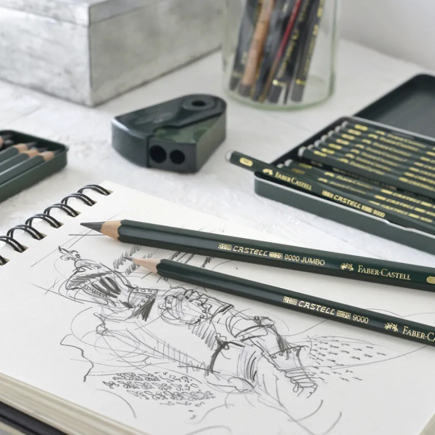 Caixa Lápis Grafite Castell 9000 Faber-Castell