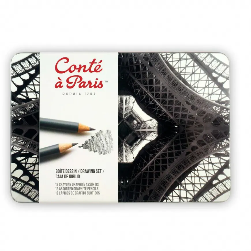 Caixa Lápis Grafite Conté à Paris