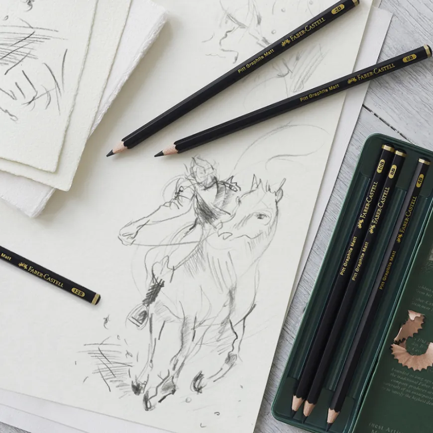Caixa Lápis Grafite Pitt Matt Faber Castell