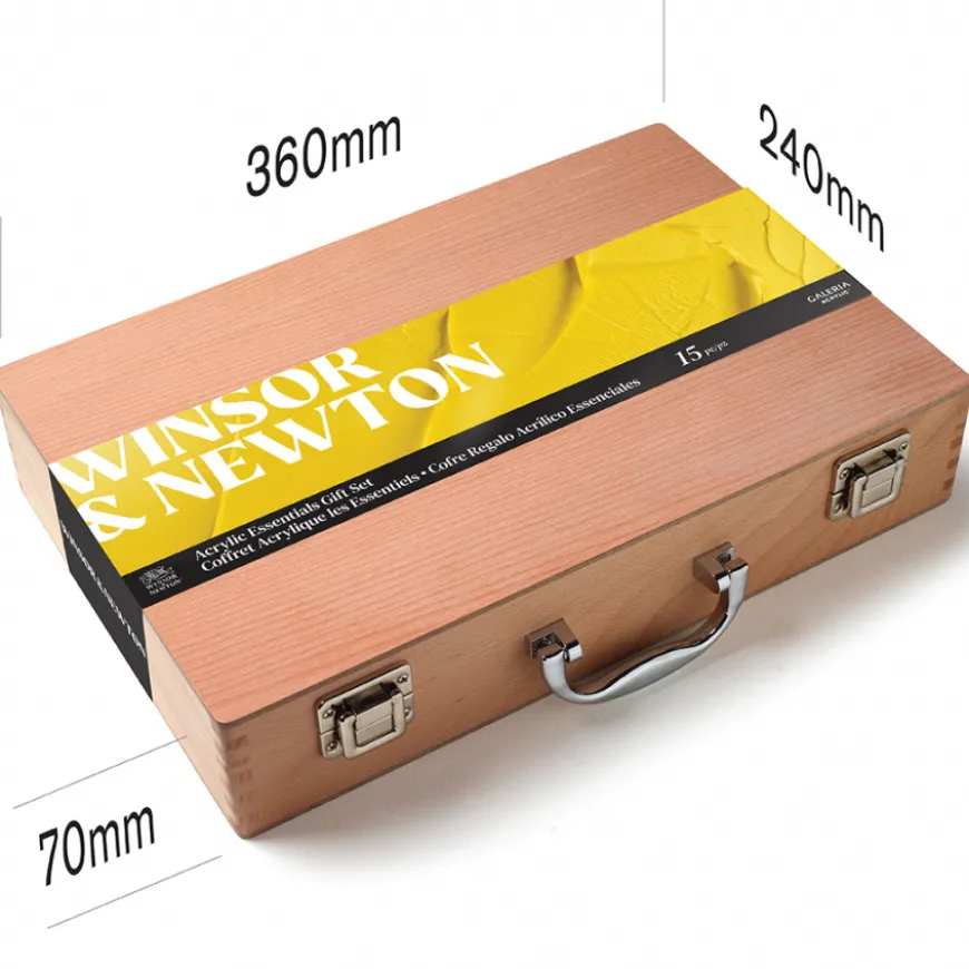Caixa Madeira Acrílico Galeria Winsor & Newton
