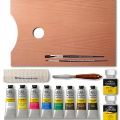 Caixa Madeira Acrílico Galeria Winsor & Newton