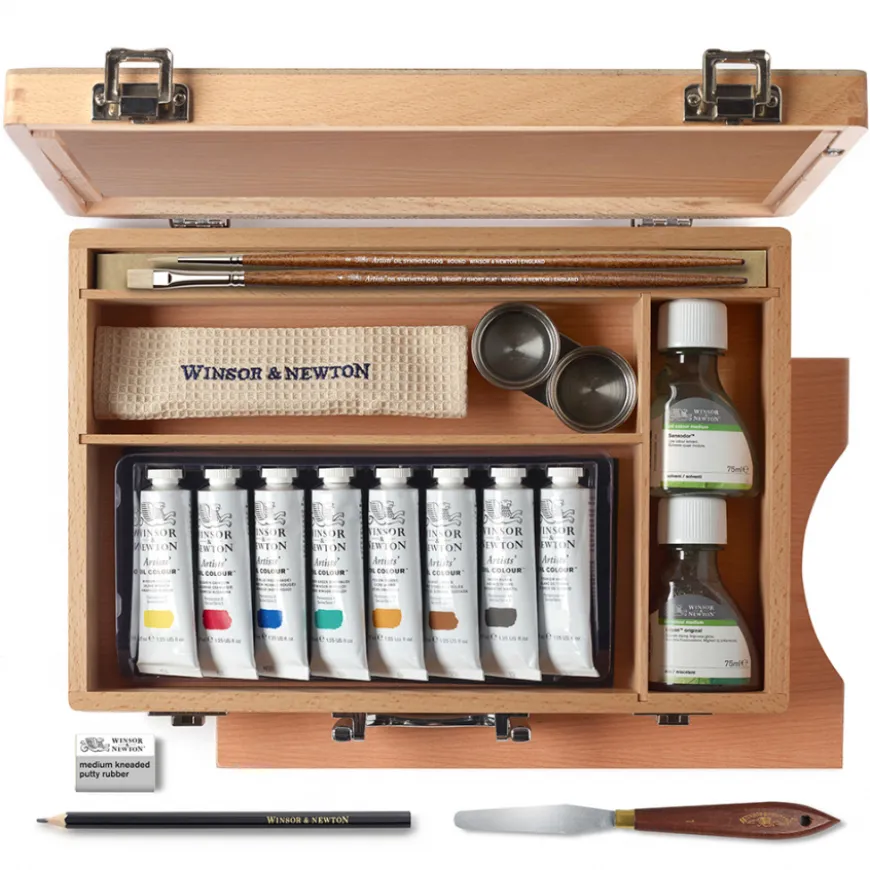 Caixa Madeira Óleo Artist Winsor & Newton
