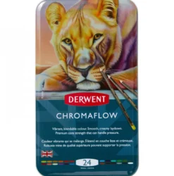 Caixa Metal Lápis Chromaflow Derwent