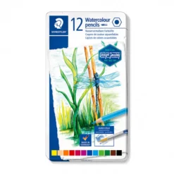 Caixa Metal Lápis Cor Aguarelável Design Journey Staedtler