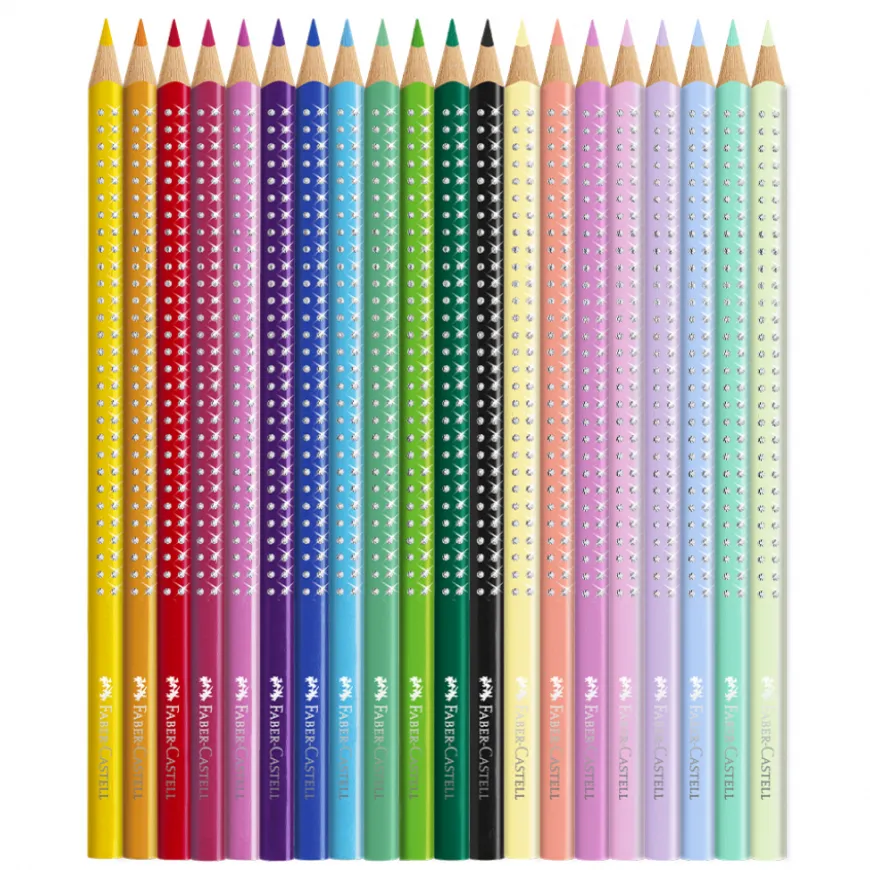 Caixa Metal Lápis Cor Sparkle Faber-Castell