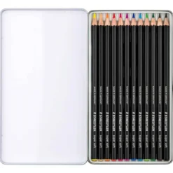 Caixa Metal Lápis Cor Suaves Design Journey Staedtler