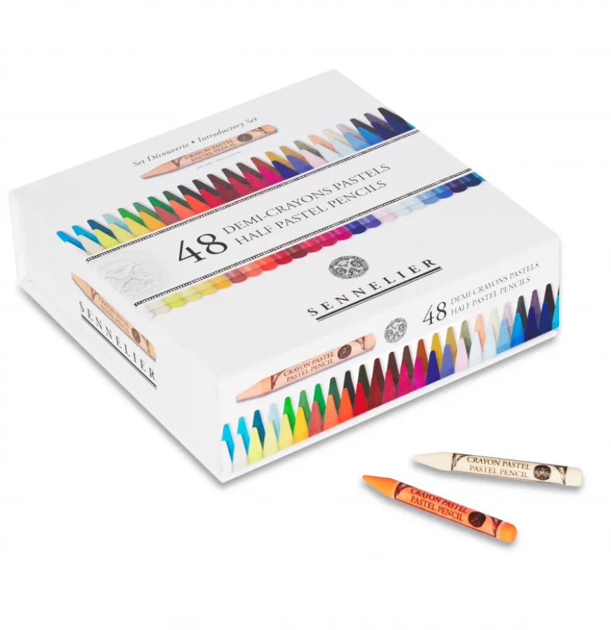 Caixa Metal Meio Lápis Pastel Sennelier