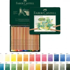 Caixa Metálica Lápis de Cor Pastel Pitt Faber-Castell
